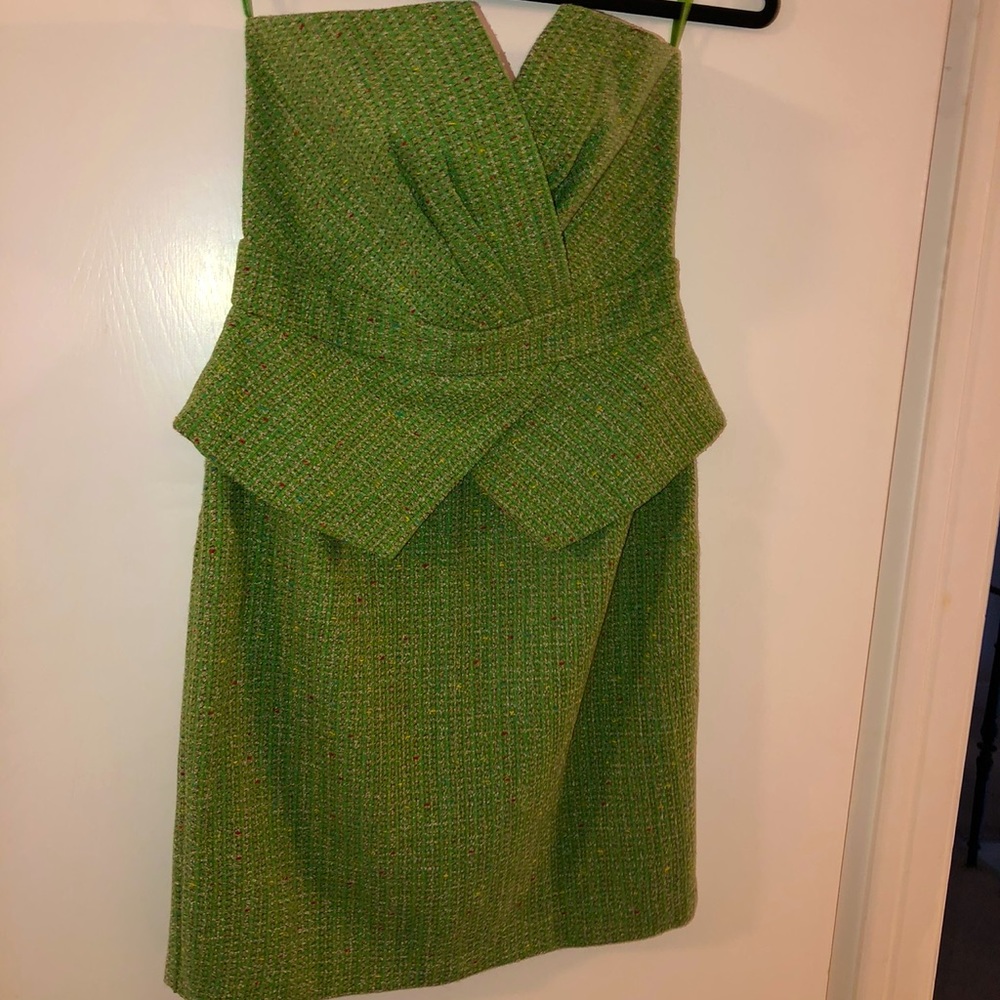 Aryn K. Green tweed dress